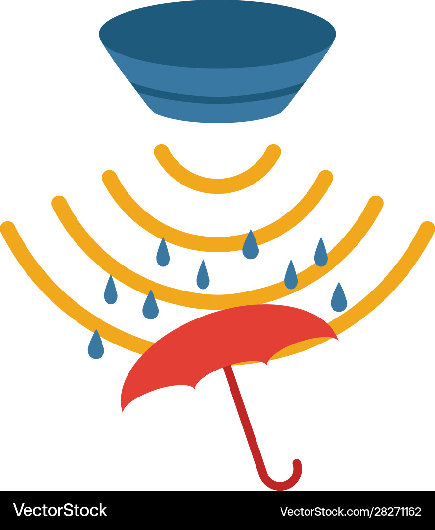 Rain sensor icon simple element from sensors Vector Image