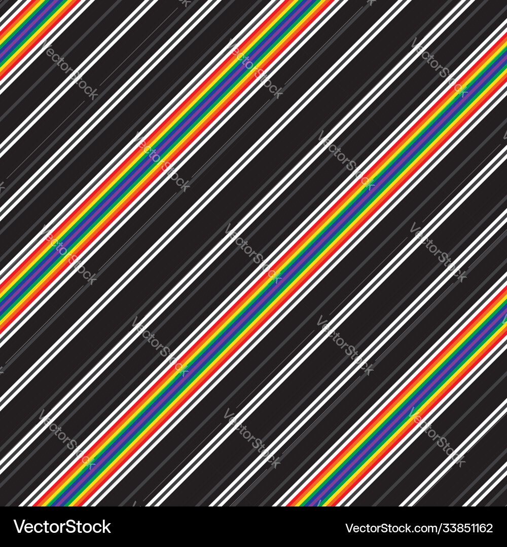 Rainbow stripe seamless pattern background Vector Image