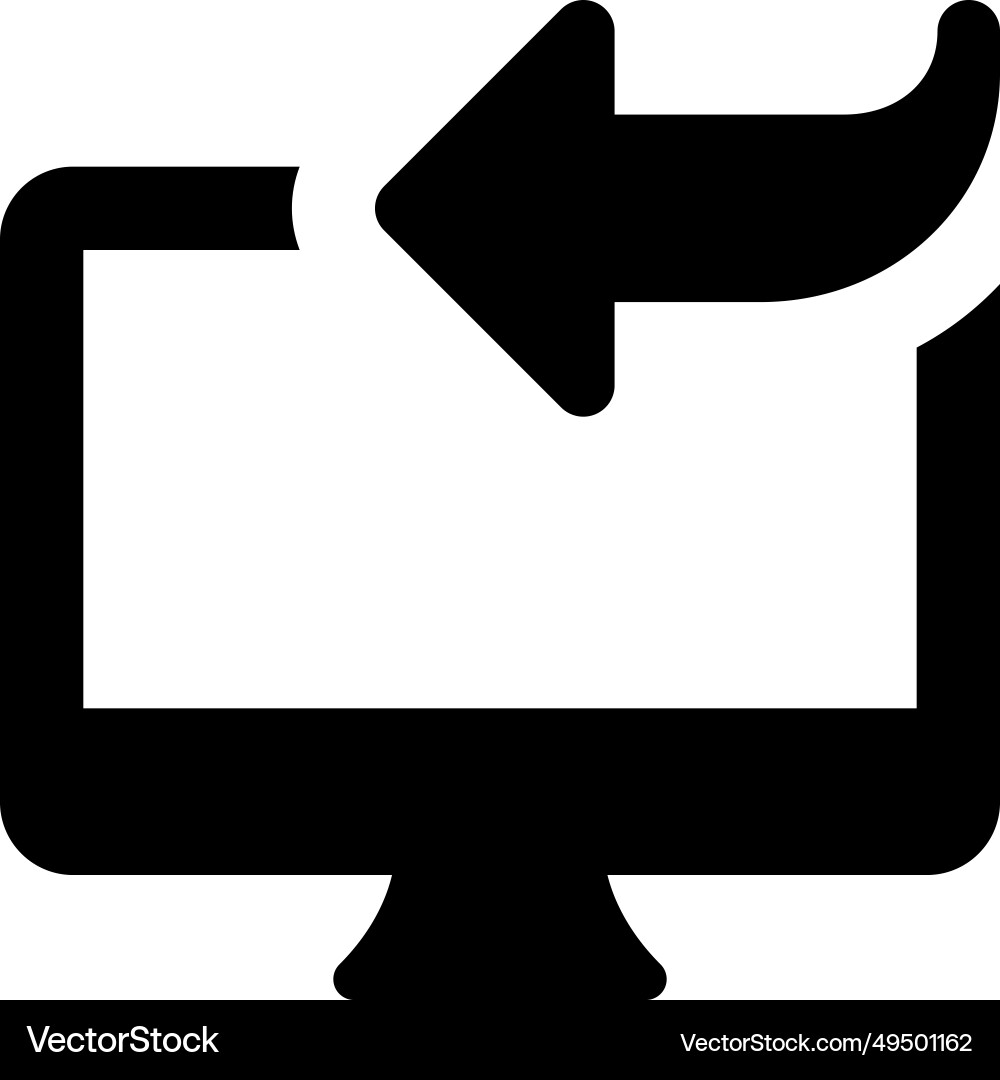 Replying to emails or messages using desktop vector image