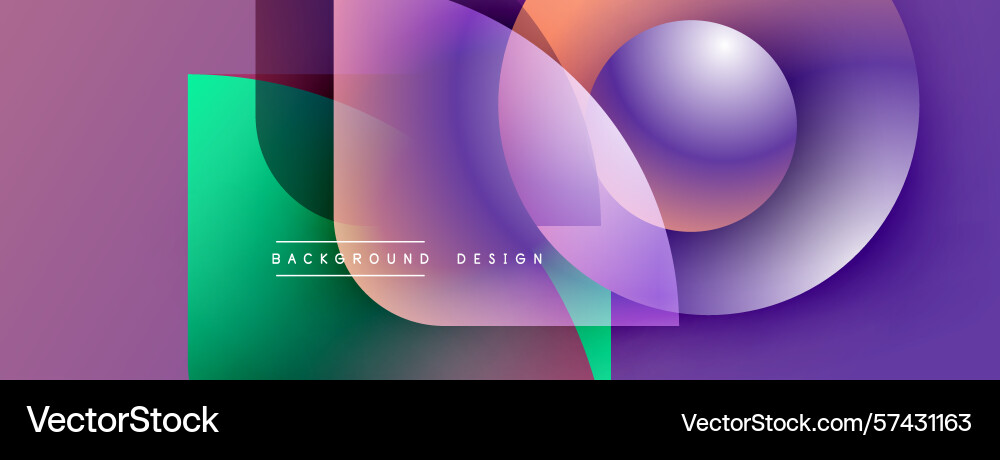 Abstract geometric shapes overlap creating Abstract geometric shapes overlap creating vector image