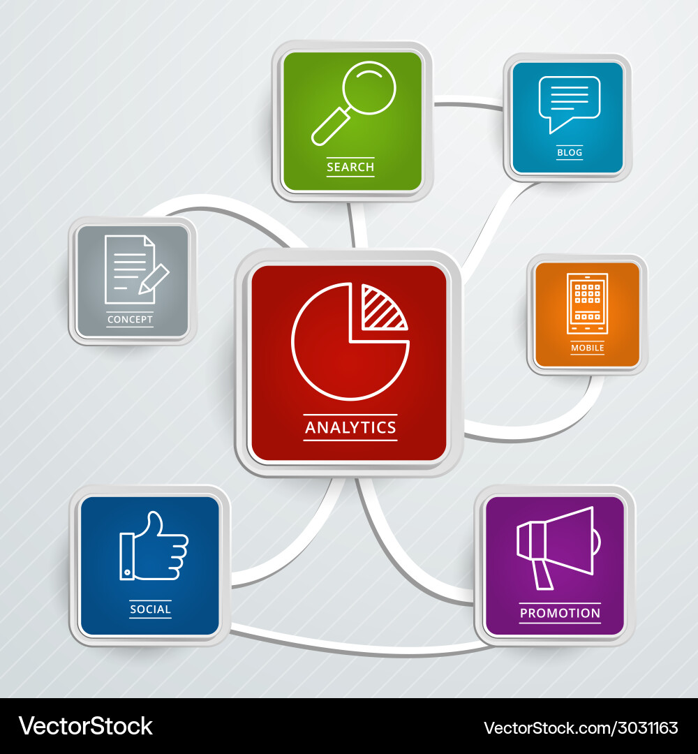 Abstract infographic design workflow layout Vector Image