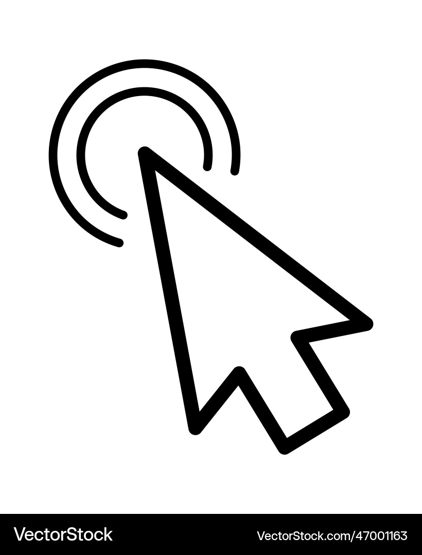 Click cursor set computer pointer hand and arrow Click cursor set computer pointer hand and arrow vector image