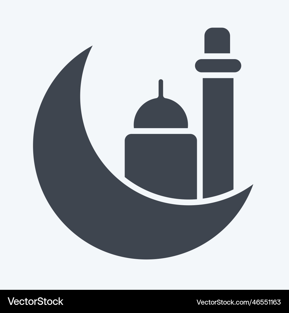 Icon eid related to al fitr symbol islamic Icon eid related to al fitr symbol islamic vector image