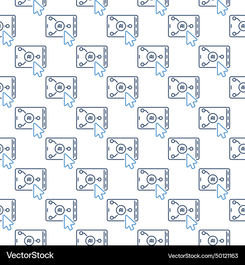 Mouse cursor on smartphone with ai artificial Mouse cursor on smartphone with ai artificial vector image