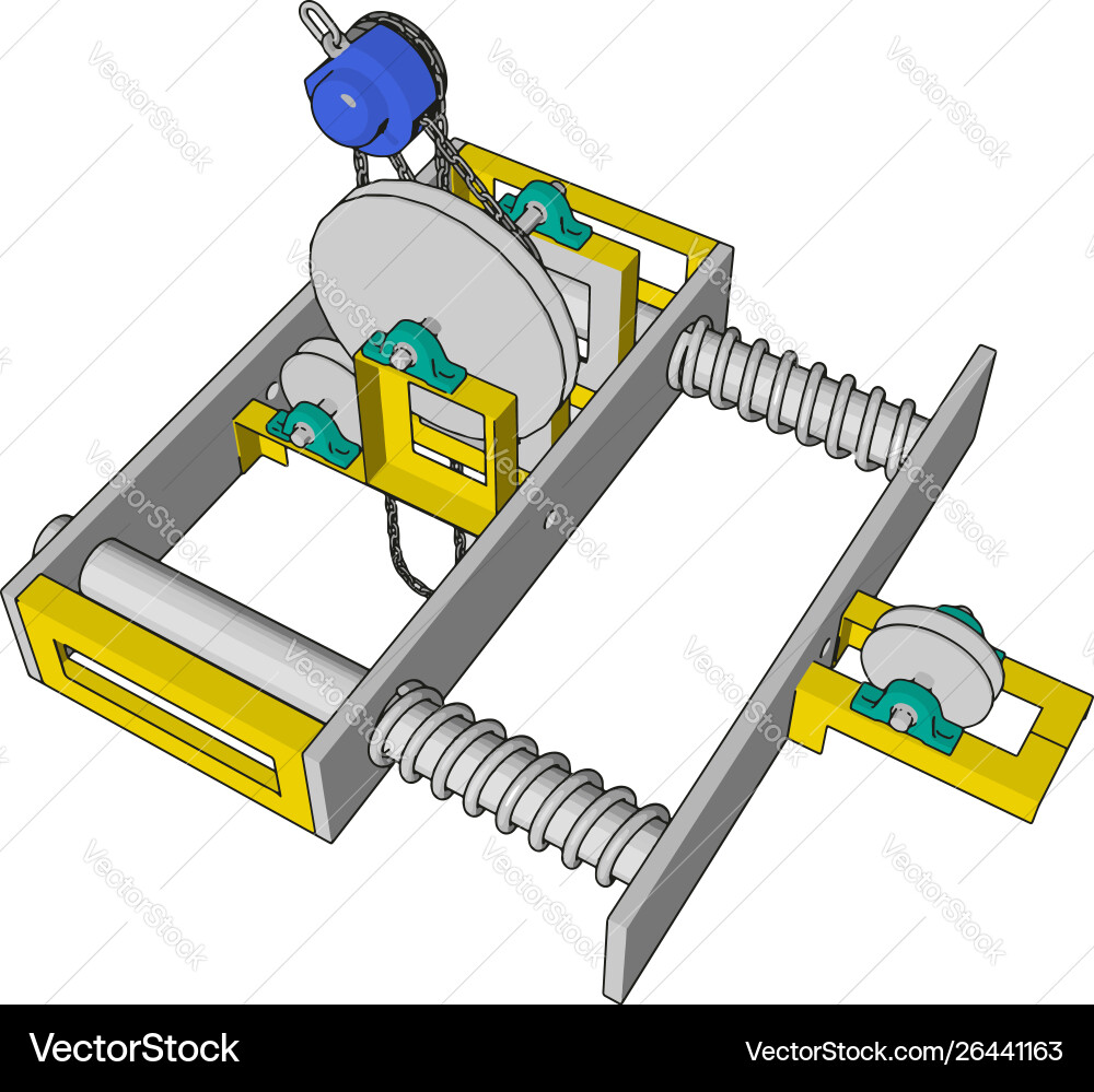 Parallel machine on white background vector image