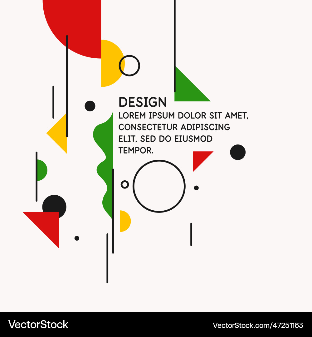 Trendy abstract background composition forms Trendy abstract background composition forms vector image