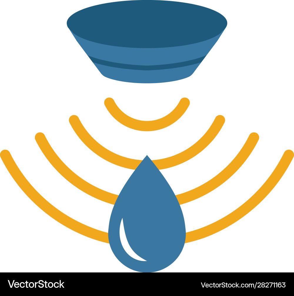 Water Sensor Icon - Simple Vector Image