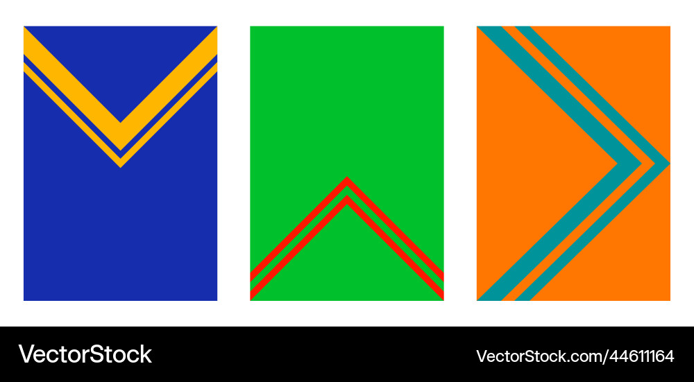 Bright simple backgrounds for design a set Vector Image