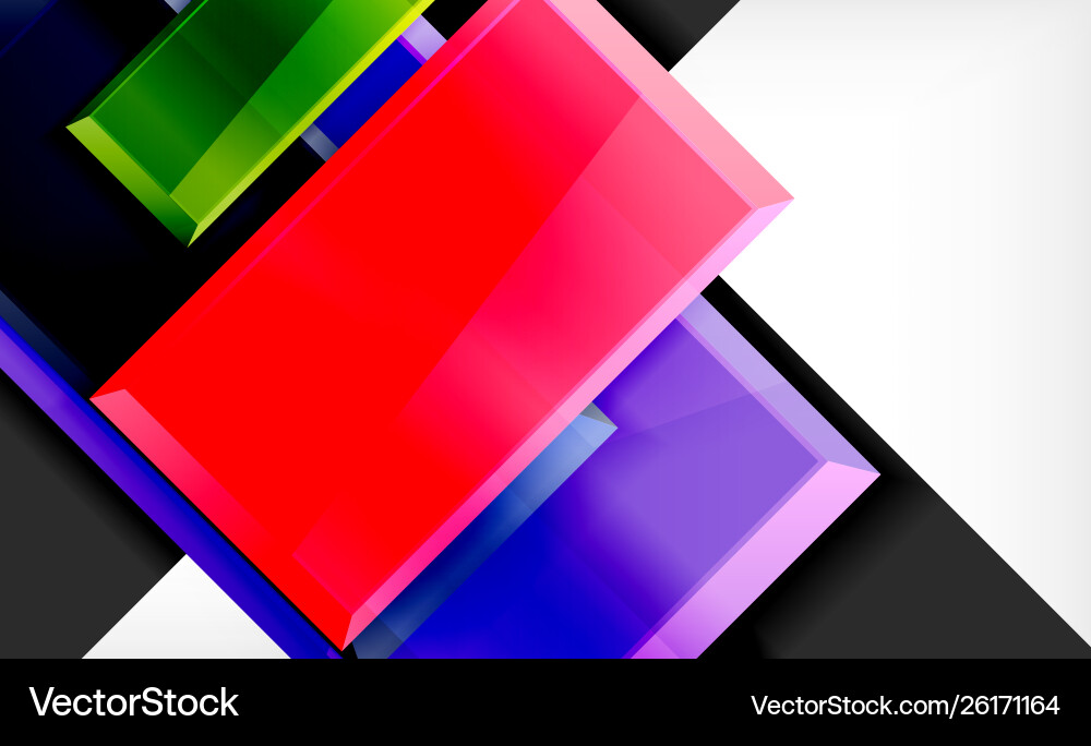 Colorful square and rectangle blocks background Colorful square and rectangle blocks background vector image
