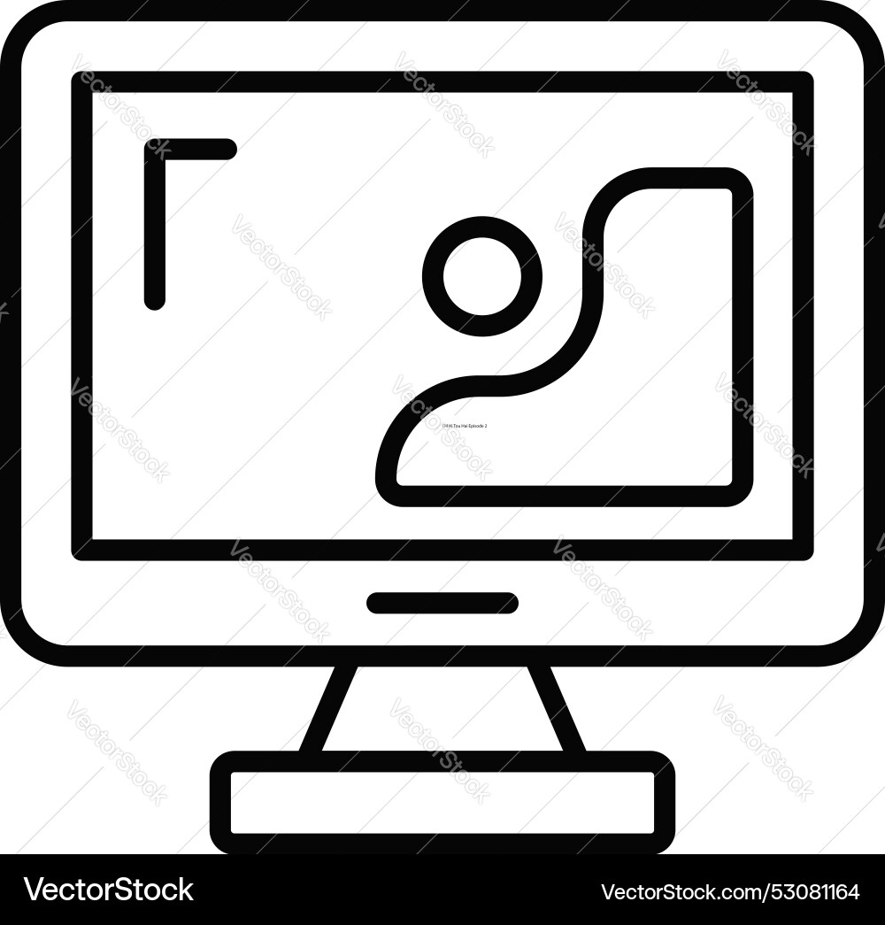 Design inside monitor showing concept icon Vector Image