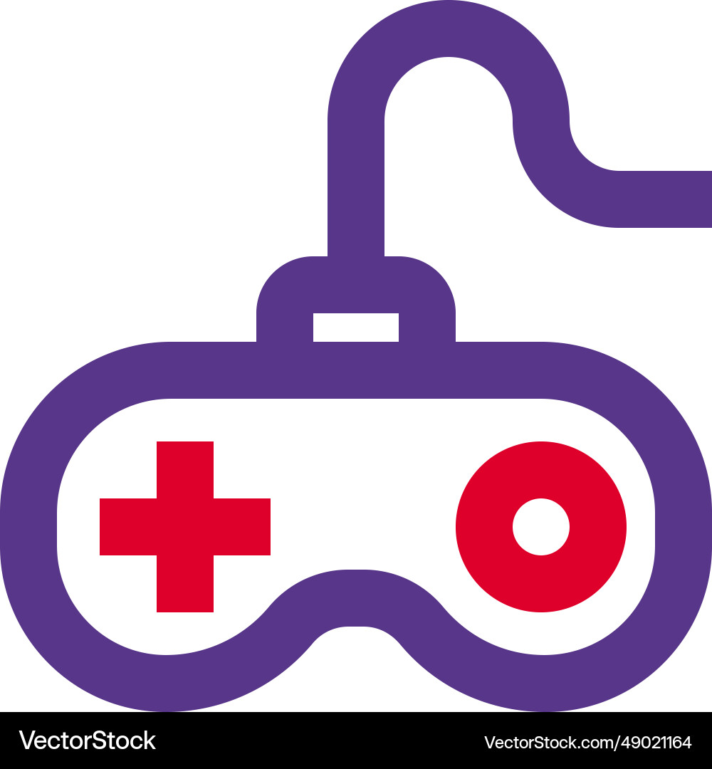 Gamepad an input device for video game consoles vector image