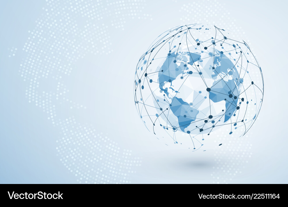 Global Network Connection vector image