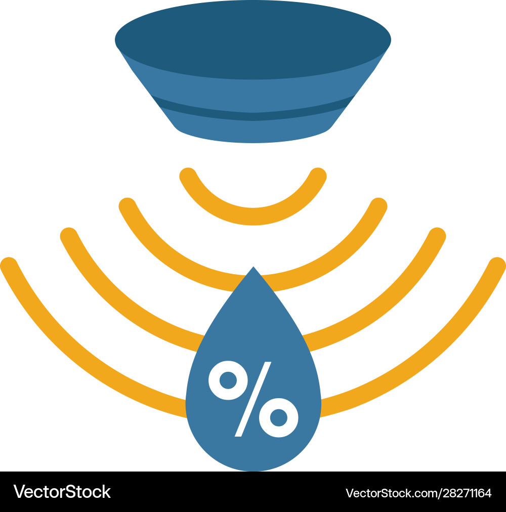 Humidity sensor icon simple element from sensors vector image