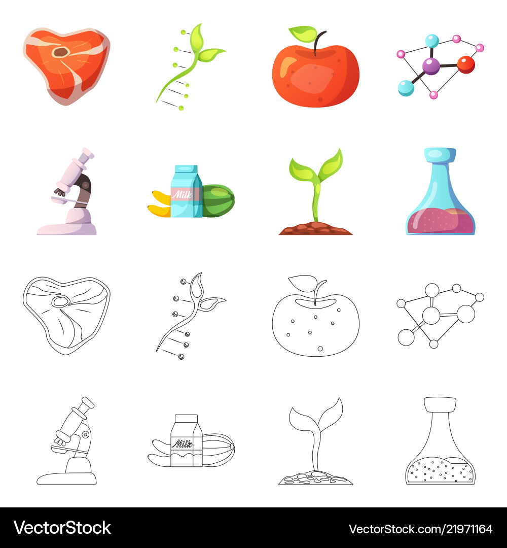 Isolated object of and icon collection Isolated object of and icon collection vector image