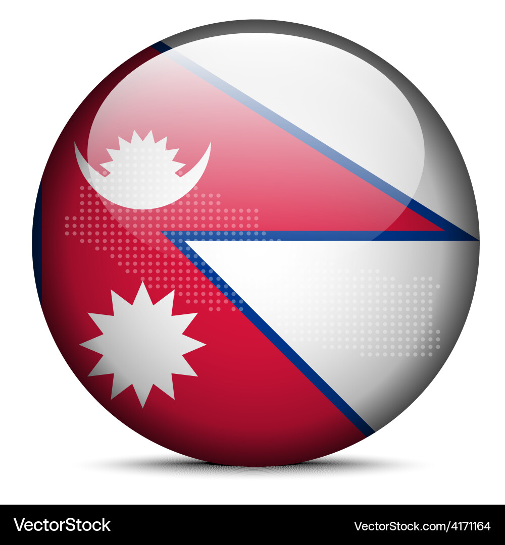 Map with dot pattern on flag button of federal Vector Image
