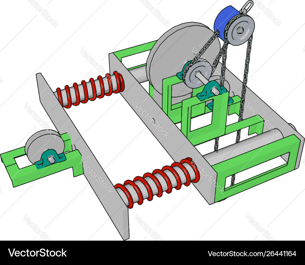 Parallel machine on white background vector image