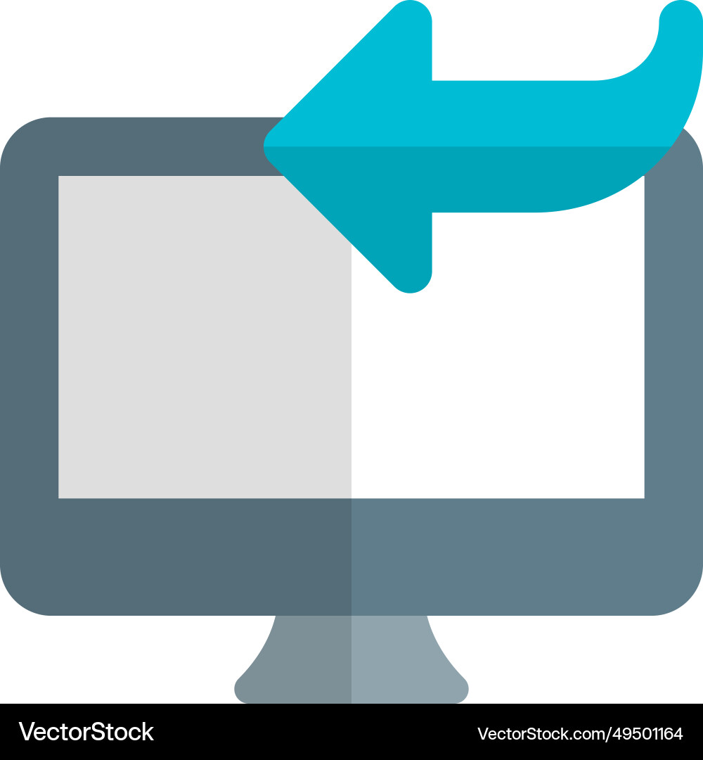 Replying to emails or messages using desktop Vector Image