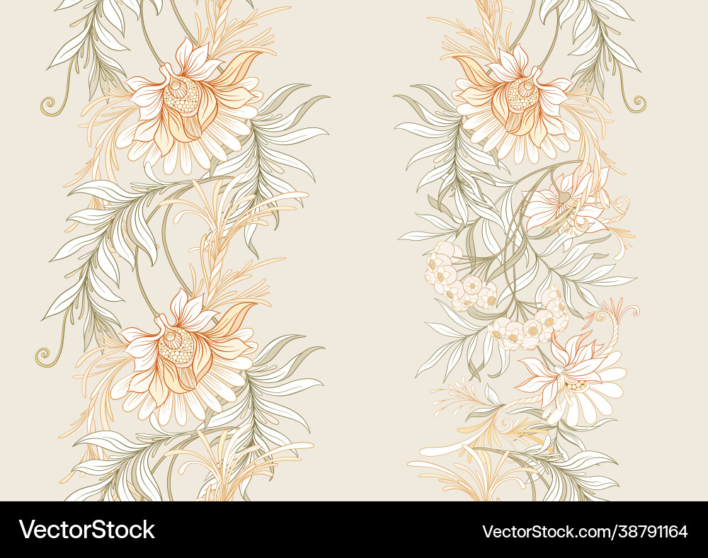 Seamless pattern background with decorative Seamless pattern background with decorative vector image