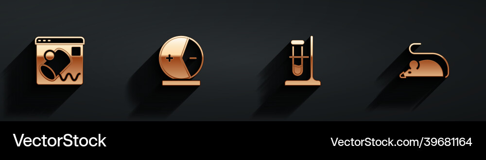 Set data visualisation atom test tube flask Set data visualisation atom test tube flask vector image