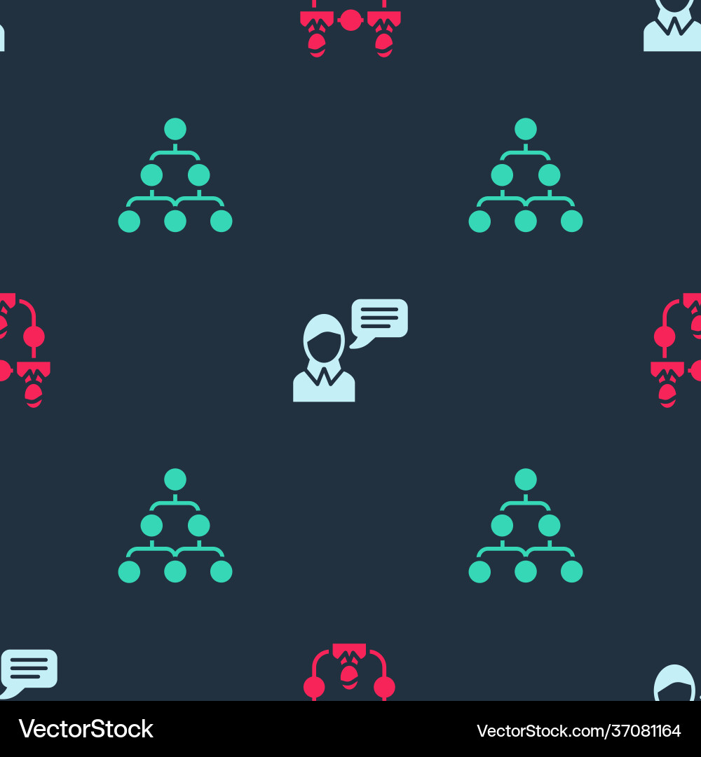 Set project team base speech bubble chat Vector Image