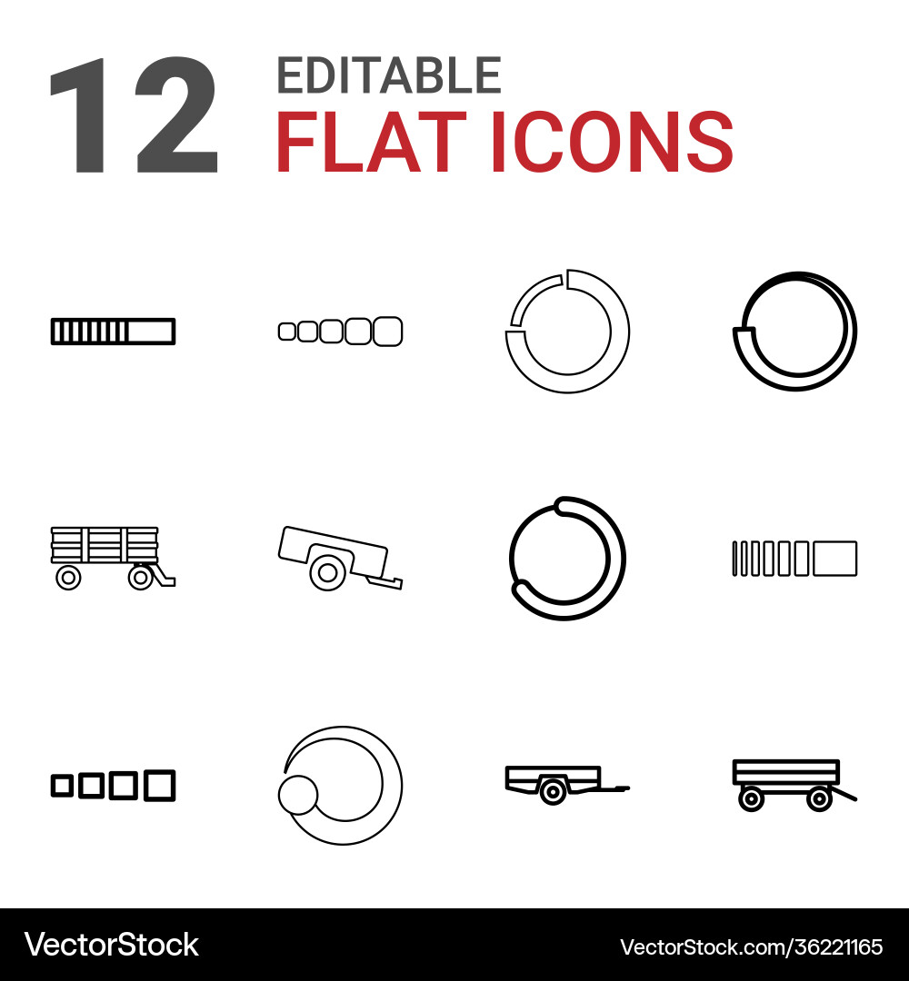 12 loading icons 12 loading icons Vector Image