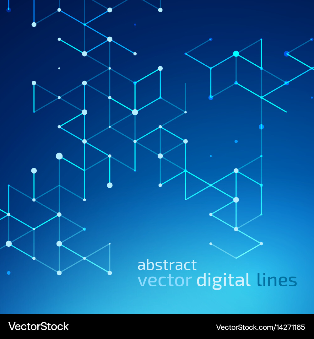 Abstract Digital Network Background vector image