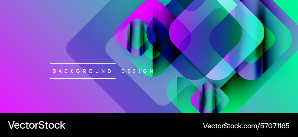 Abstract geometric shapes overlap creating Vector Image