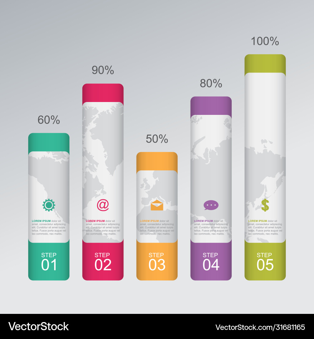 Bar chart graph steps diagram statistical Bar chart graph steps diagram statistical vector image