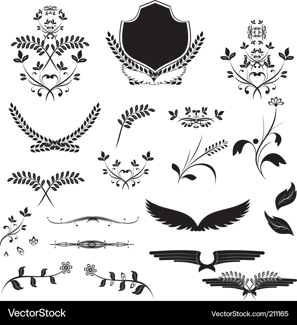 Design elements Vector Image