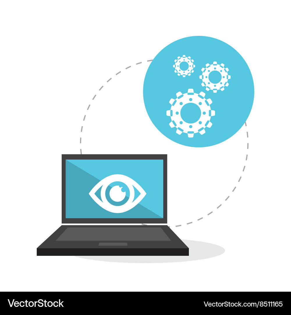 Flat about security system Vector Image