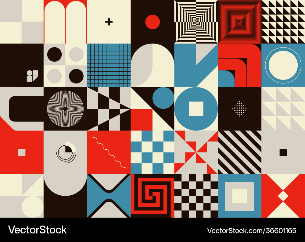 Geometric Abstract Art Pattern vector image