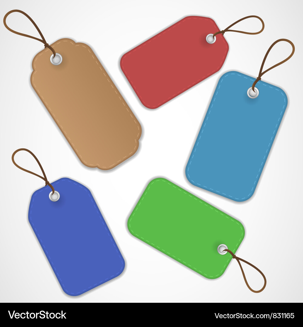 Price Tags Collection Vector Image