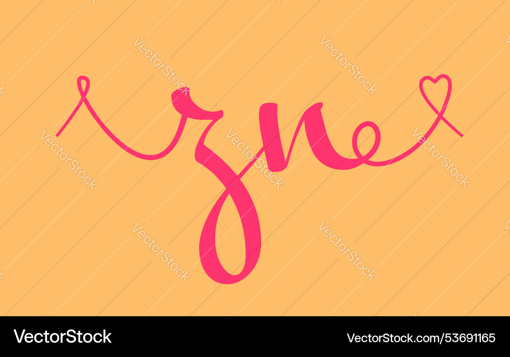 Zn initial wedding monogram calligraphy hand – Royalty-Free Vector ...