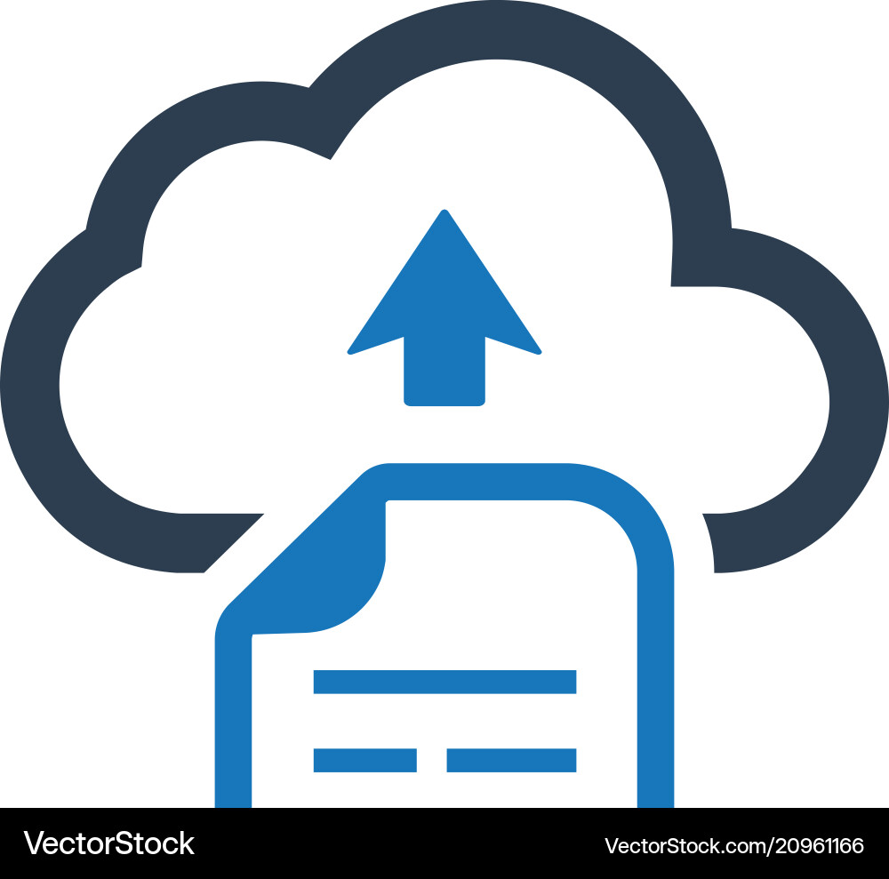 Cloud Upload Icon Vector Image