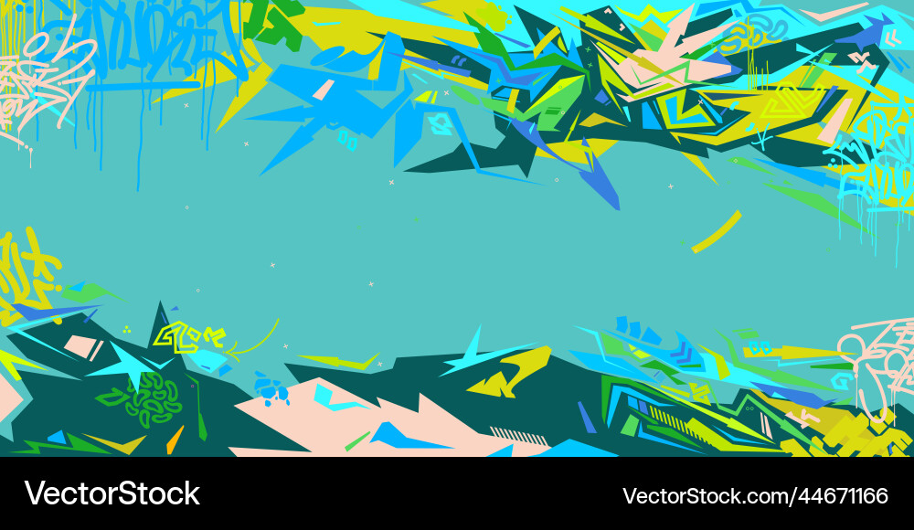 Cool abstrakt urban street art graffiti style Cool abstrakt urban street art graffiti style vektorbild