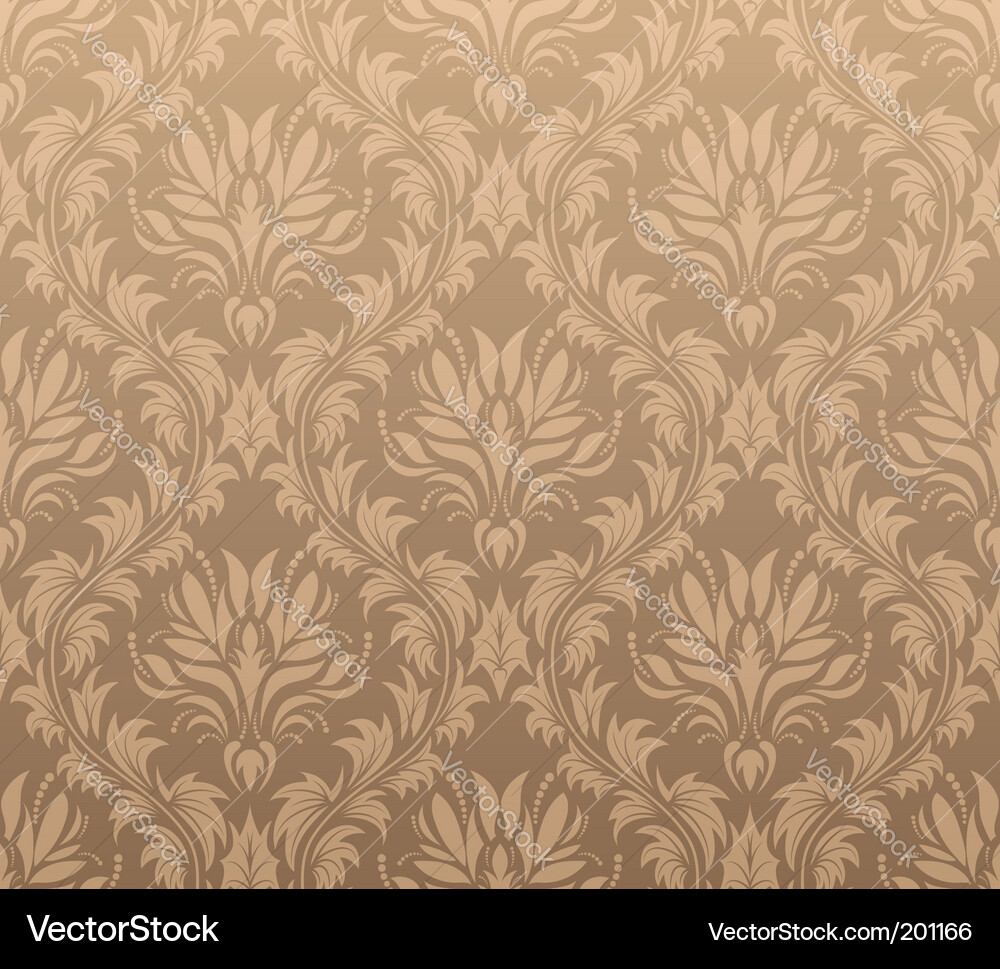 Damask pattern vector image