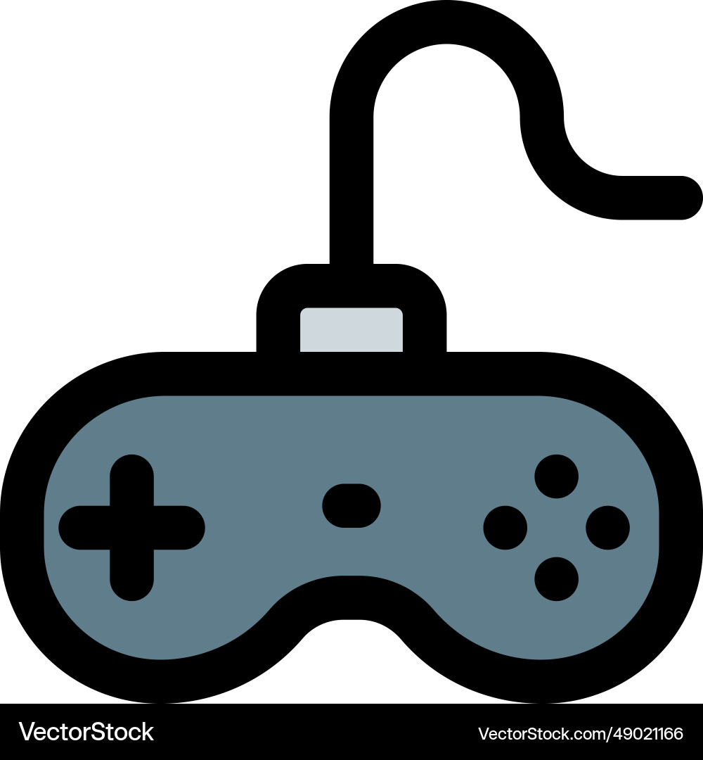 Gamepad an input device for video game consoles vector image