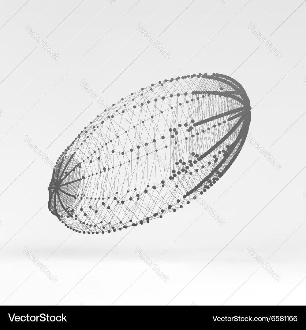 Lattice geometric polygonal element Vector Image