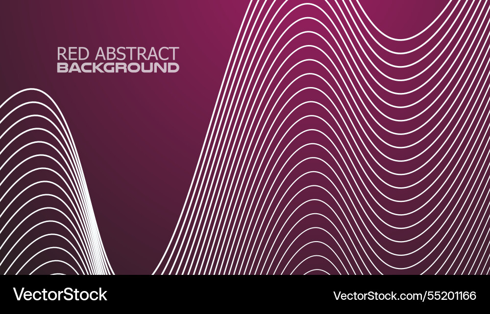 Red gradient with curve line abstract background Red gradient with curve line abstract background Vector Image