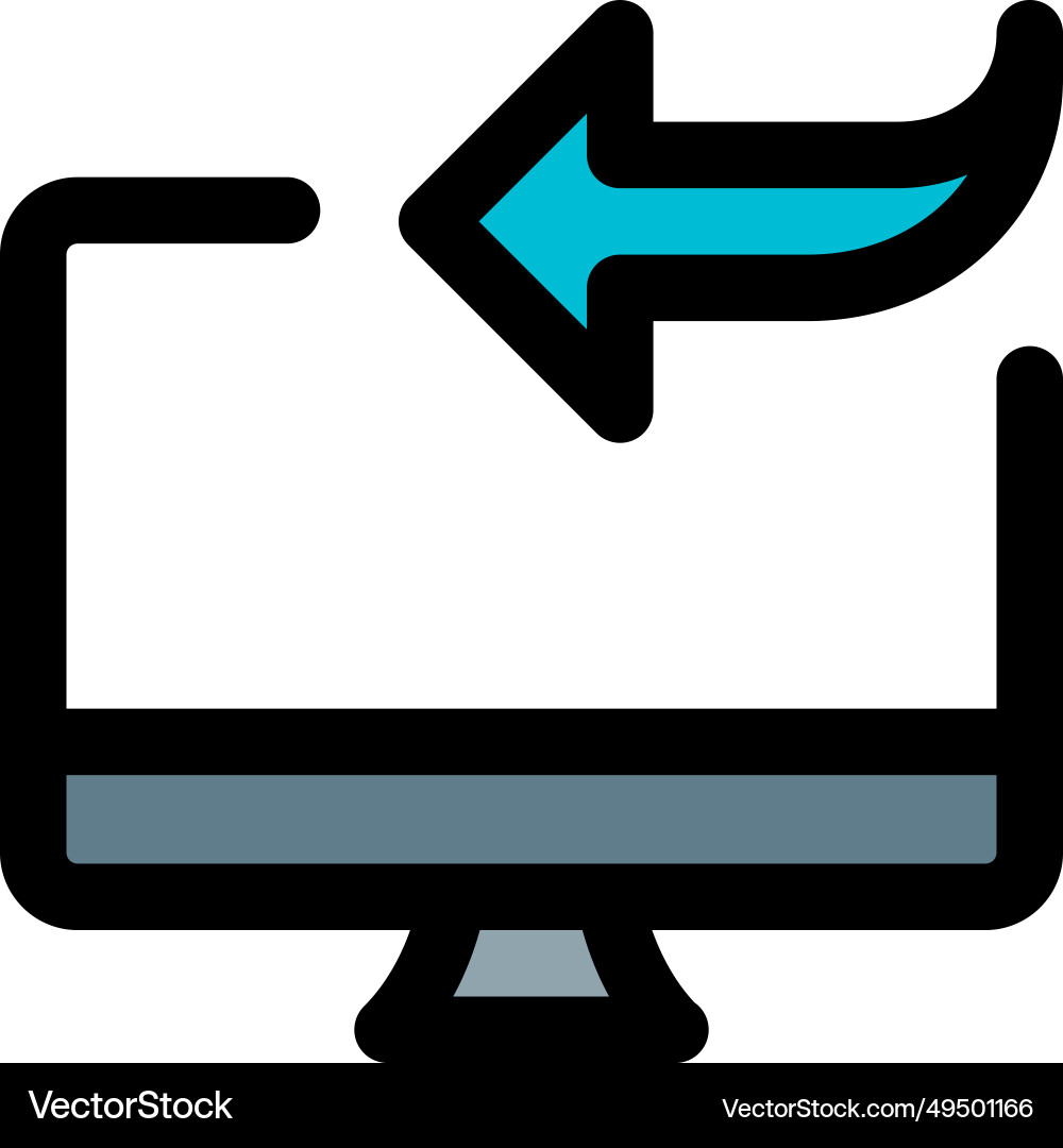Replying to emails or messages using desktop vector image