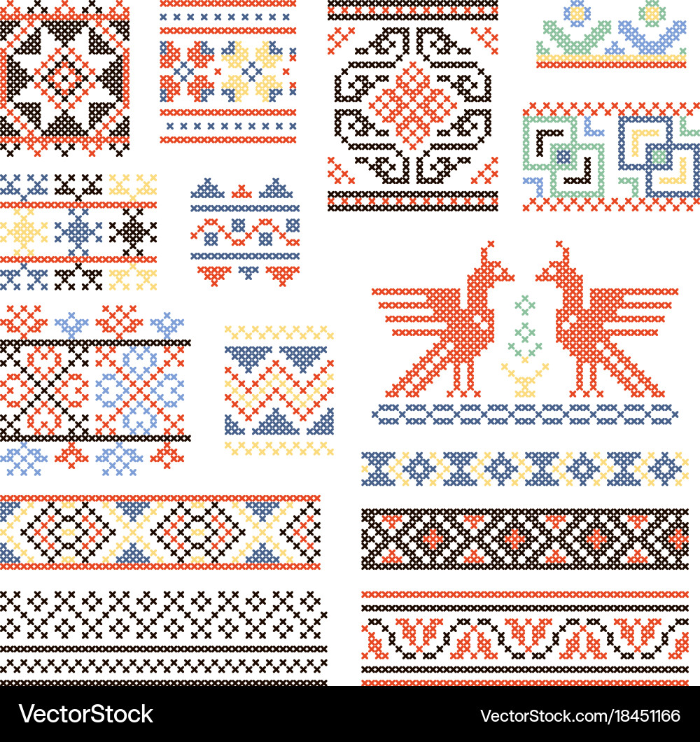 Abstract textile border Vector Images & Graphics for Commercial Use ...