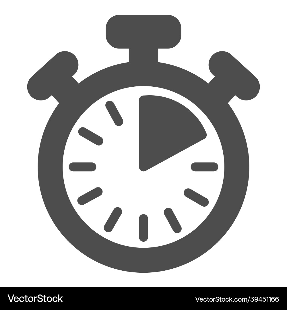 Stopwatch with buttons 10 seconds timer Stopwatch with buttons 10 seconds timer vector image