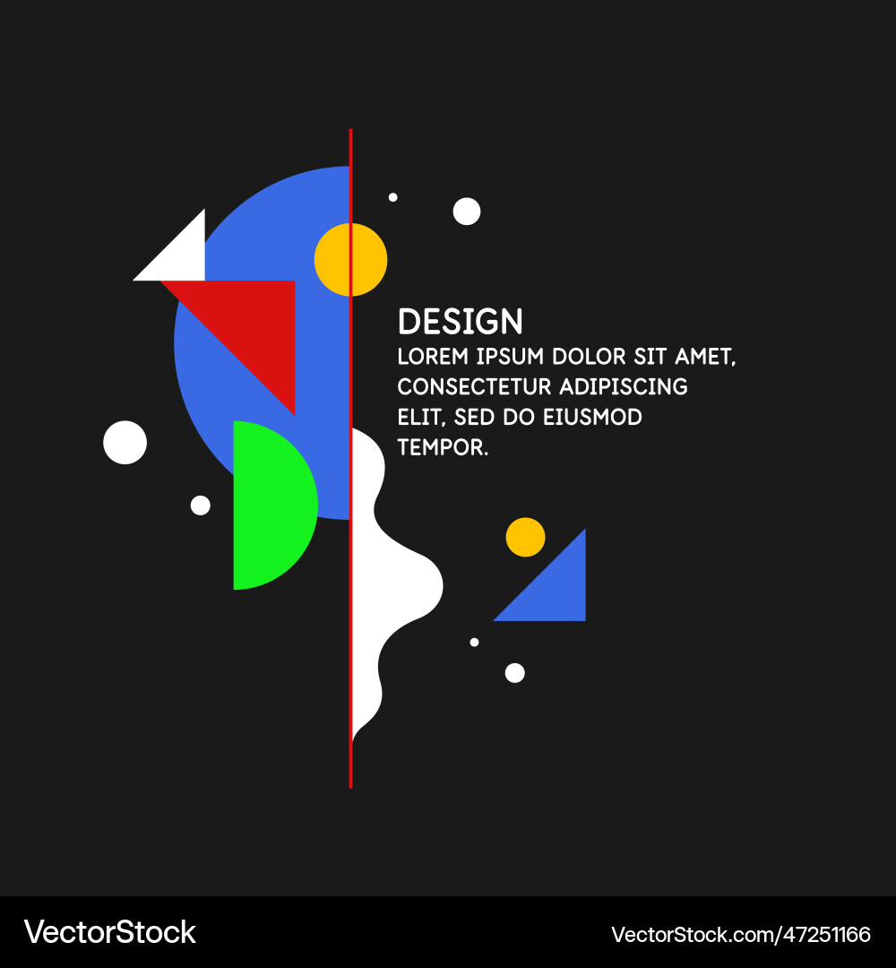 Trendy abstract background composition forms Trendy abstract background composition forms vector image