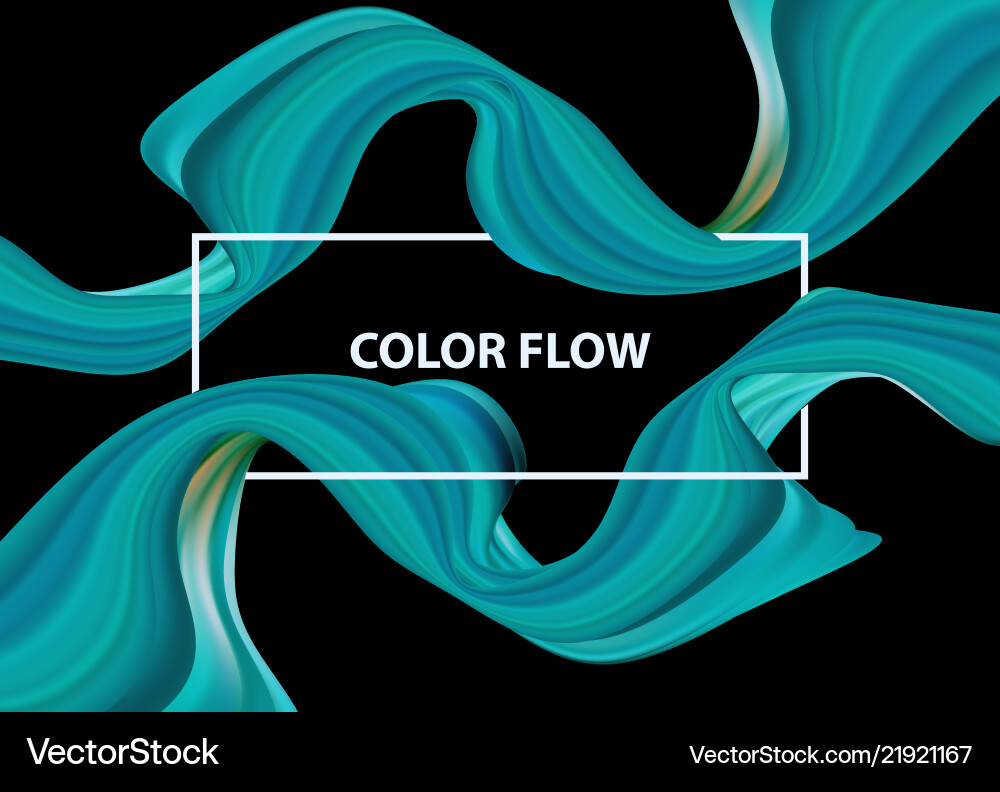 Abstract colorful background color flow Vector Image