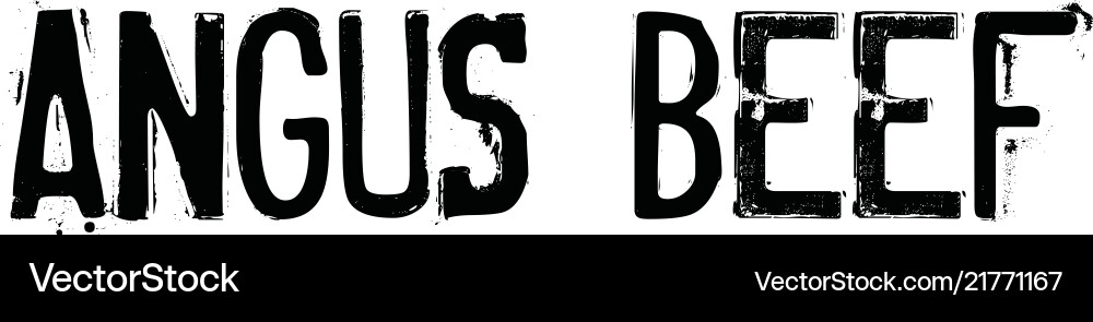 Angus beef rubber stamp Royalty Free Vector Image