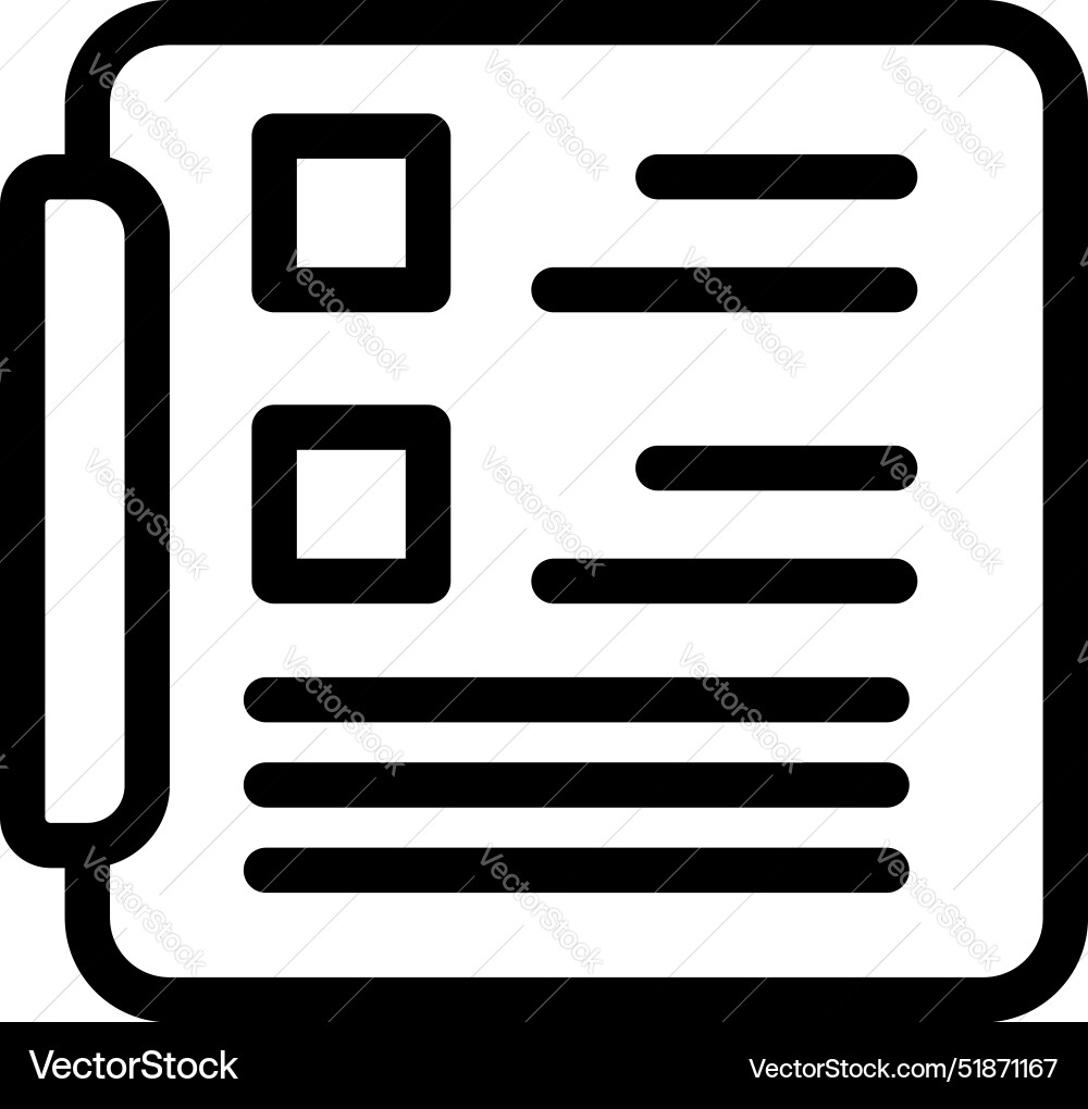 Clipboard showing checklist with checkboxes Clipboard showing checklist with checkboxes vector image