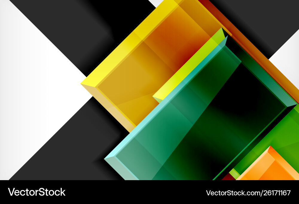 Colorful square and rectangle blocks background Colorful square and rectangle blocks background vector image