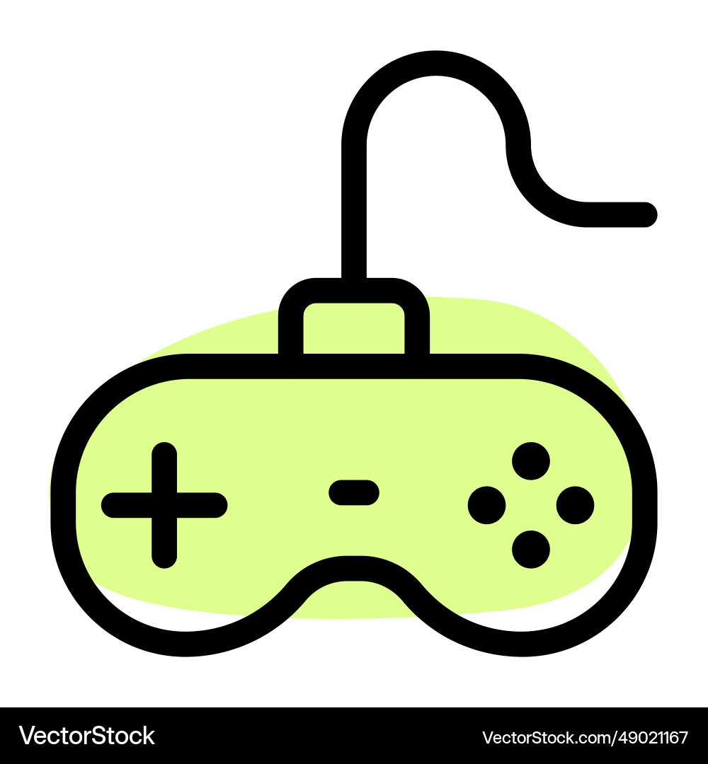 Gamepad an input device for video game consoles vector image