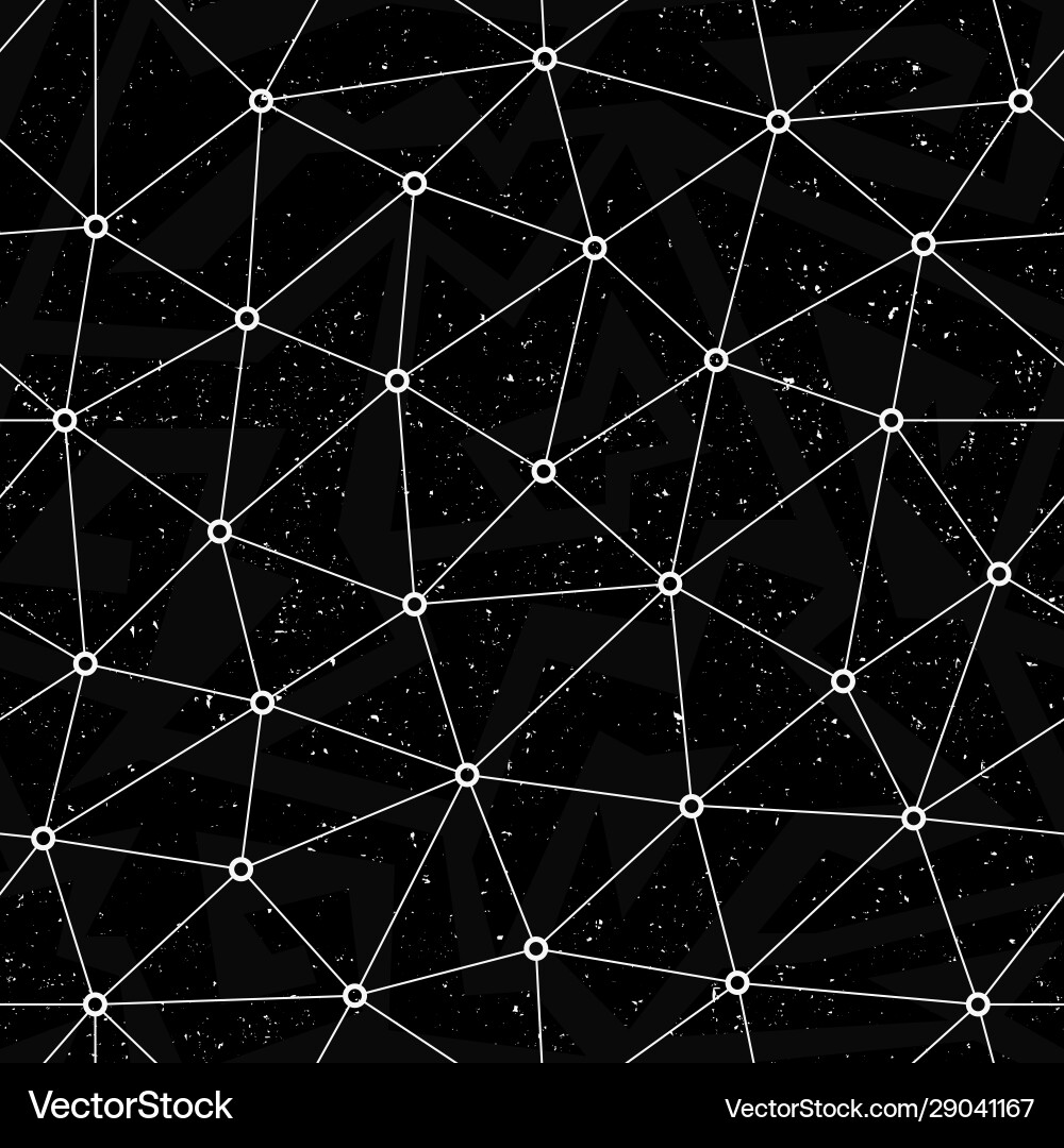 Geometric Molecule Network Pattern vector image