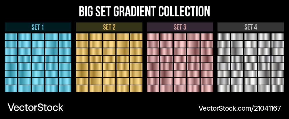Gradient Color Collection vector image